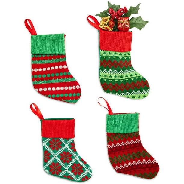 Wonder Woman Christmas Knit Mini Stocking 8/" New